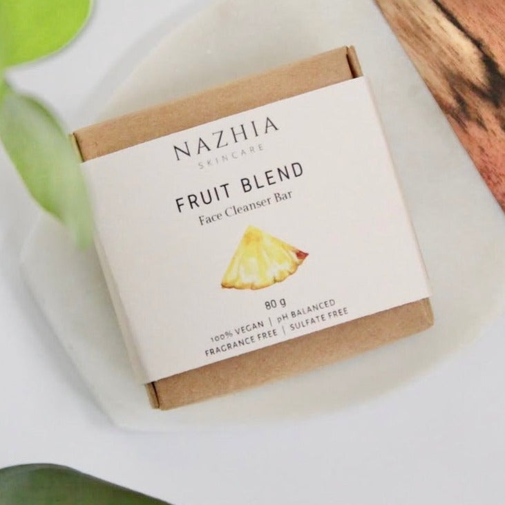 Face Cleansing Soap Bar - Fruit Blend Skincare Nazhia Organics Prettycleanshop