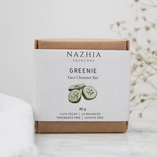 Face Cleansing Soap Bar - Greenie Skincare Nazhia Organics Prettycleanshop