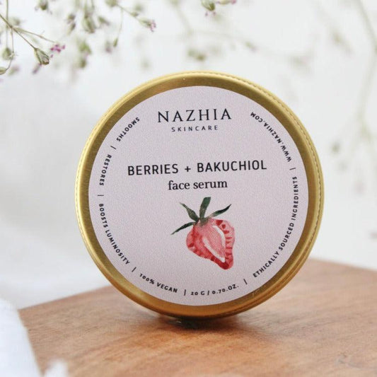 Face Serum Bar - Berries + Bakuchiol Skincare Nazhia Organics Prettycleanshop