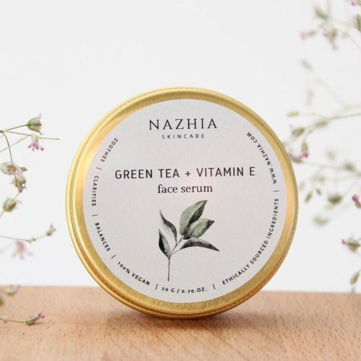 Face Serum Bar - Green Tea + Vitamin E Skincare Nazhia Organics Prettycleanshop