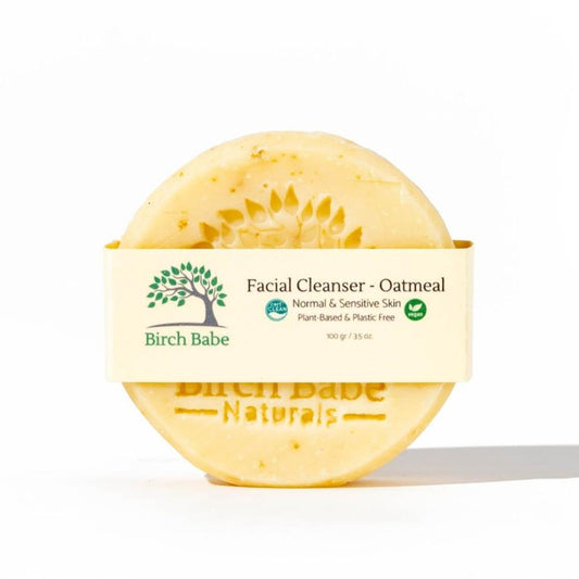 Facial Cleanser Bar - Oatmeal - by Birch Babe Naturals Skincare Birch Babe Naturals Prettycleanshop