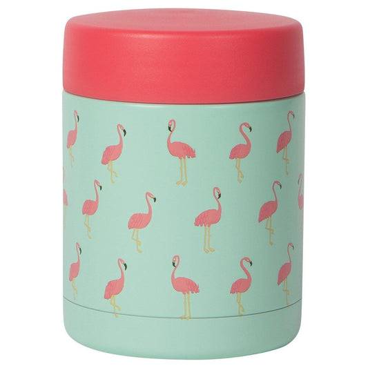 Food Jar Thermos - Flamingos on the go Now Designs Prettycleanshop