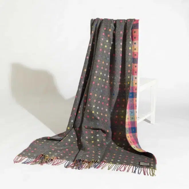 Foxford Rainbow Lambswool Throw Blankets Foxford Prettycleanshop