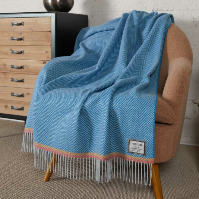 Foxford Slaney Cashmere/Wool Throw Blankets Foxford Prettycleanshop