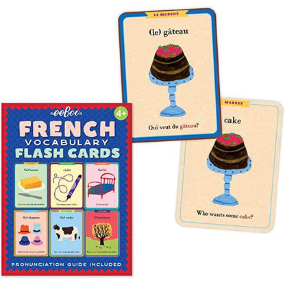 French Vocabulary Flash Cards for Kids by eeBoo Kids Eeboo Prettycleanshop