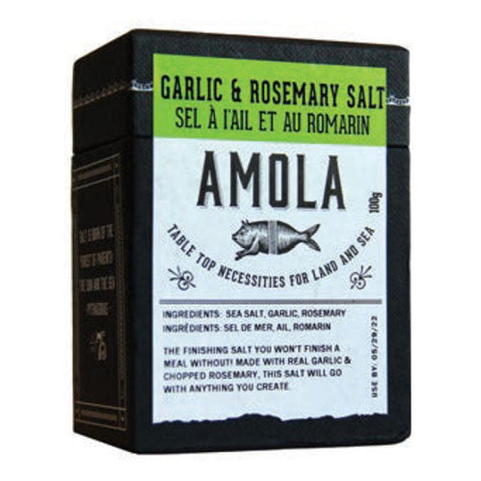 Garlic & Rosemary Salt by Amola Salt Kitchen Amola Salt Prettycleanshop
