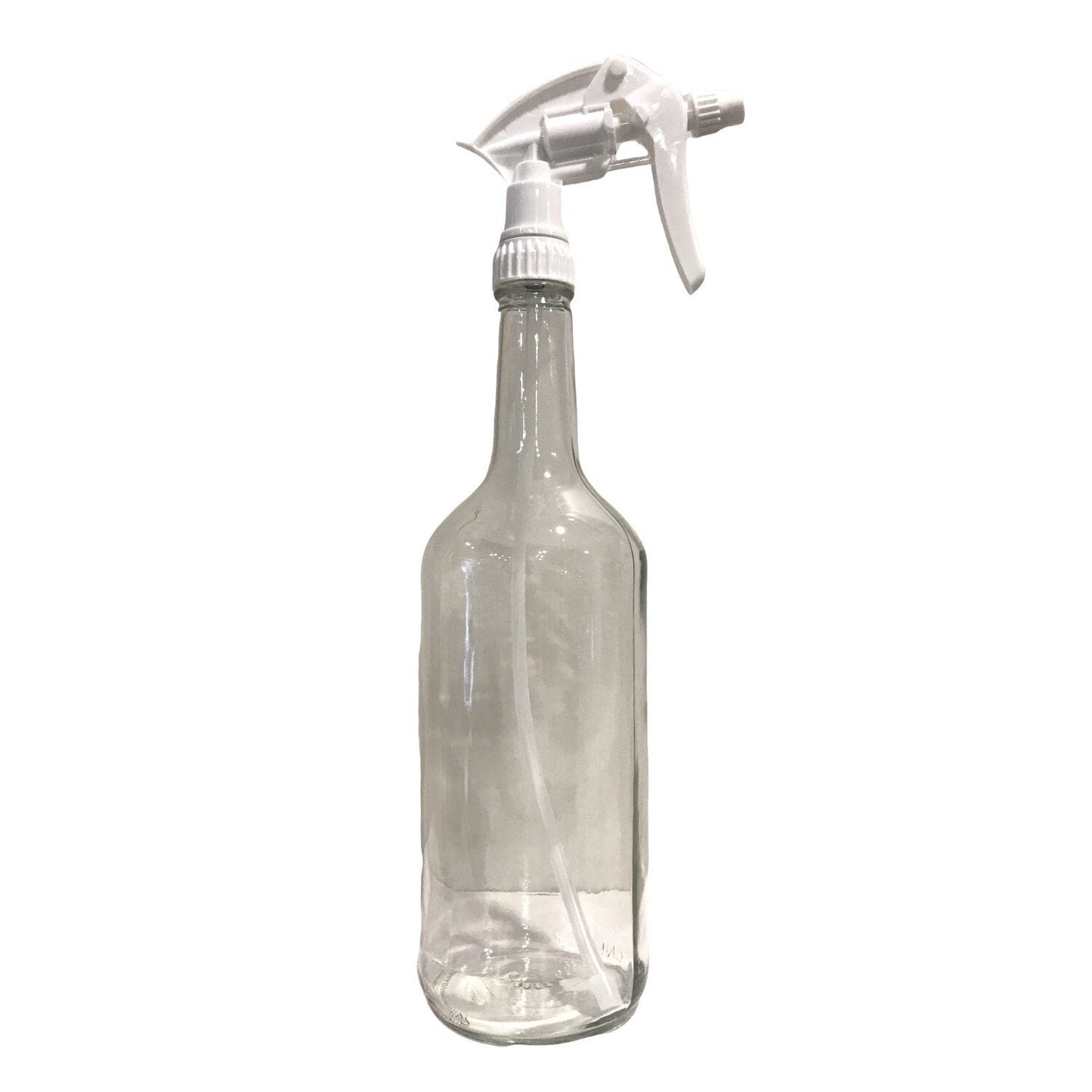 Glass bottle 1 L long neck - CLEAR Containers Pretty Clean Shop Tall with sprayer Prettycleanshop