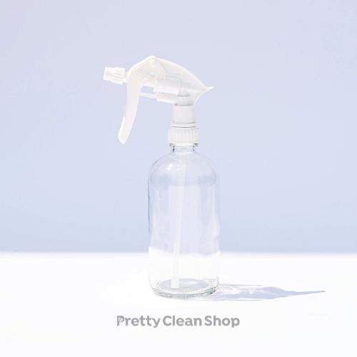 Glass bottle 500 ml - CLEAR Containers Pretty Clean Shop With trigger sprayer Prettycleanshop
