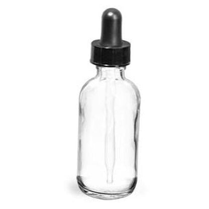 Glass Bottle 60 ml / 2 oz - CLEAR Containers Pretty Clean Shop Prettycleanshop