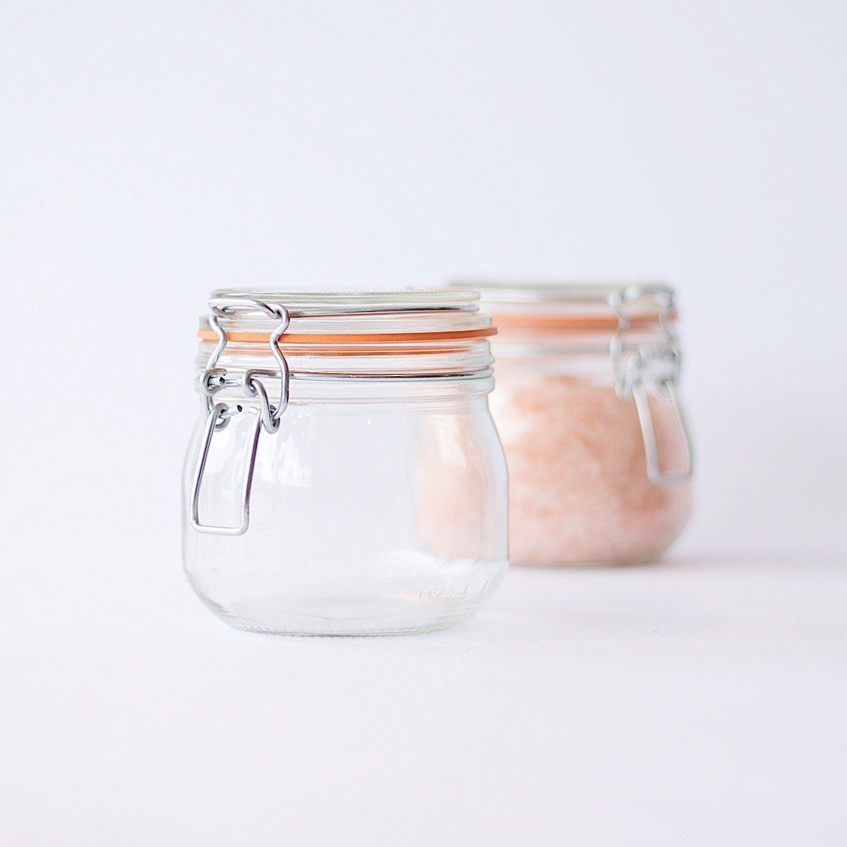 Glass Jar with Flip Top by Le Parfait Containers Le Parfait Prettycleanshop