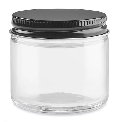 Glass Jars With Metal Lid Containers Pretty Clean Shop 2oz (60g) Prettycleanshop
