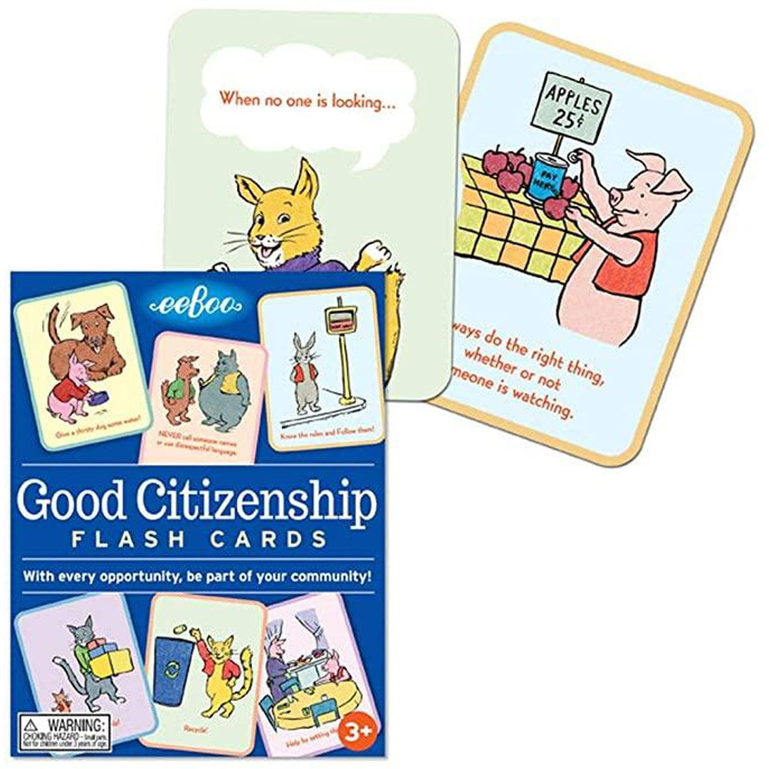 Good Citizenship Flash Cards for Kids by eeBoo Kids Eeboo Prettycleanshop