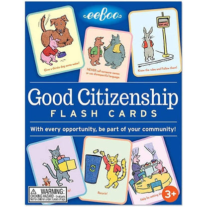 Good Citizenship Flash Cards for Kids by eeBoo Kids Eeboo Prettycleanshop