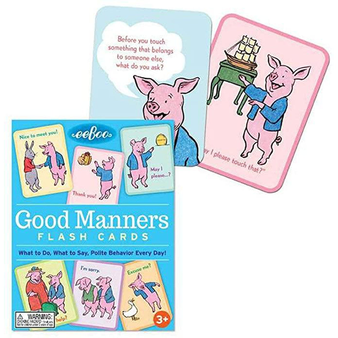 Good Manners Flash Cards for Kids by eeBoo Kids Eeboo Prettycleanshop