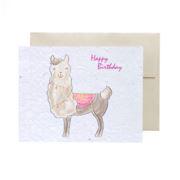 Greeting Cards - Plantable Seed Paper - Birthday Living FlowerInk Alpaca Prettycleanshop