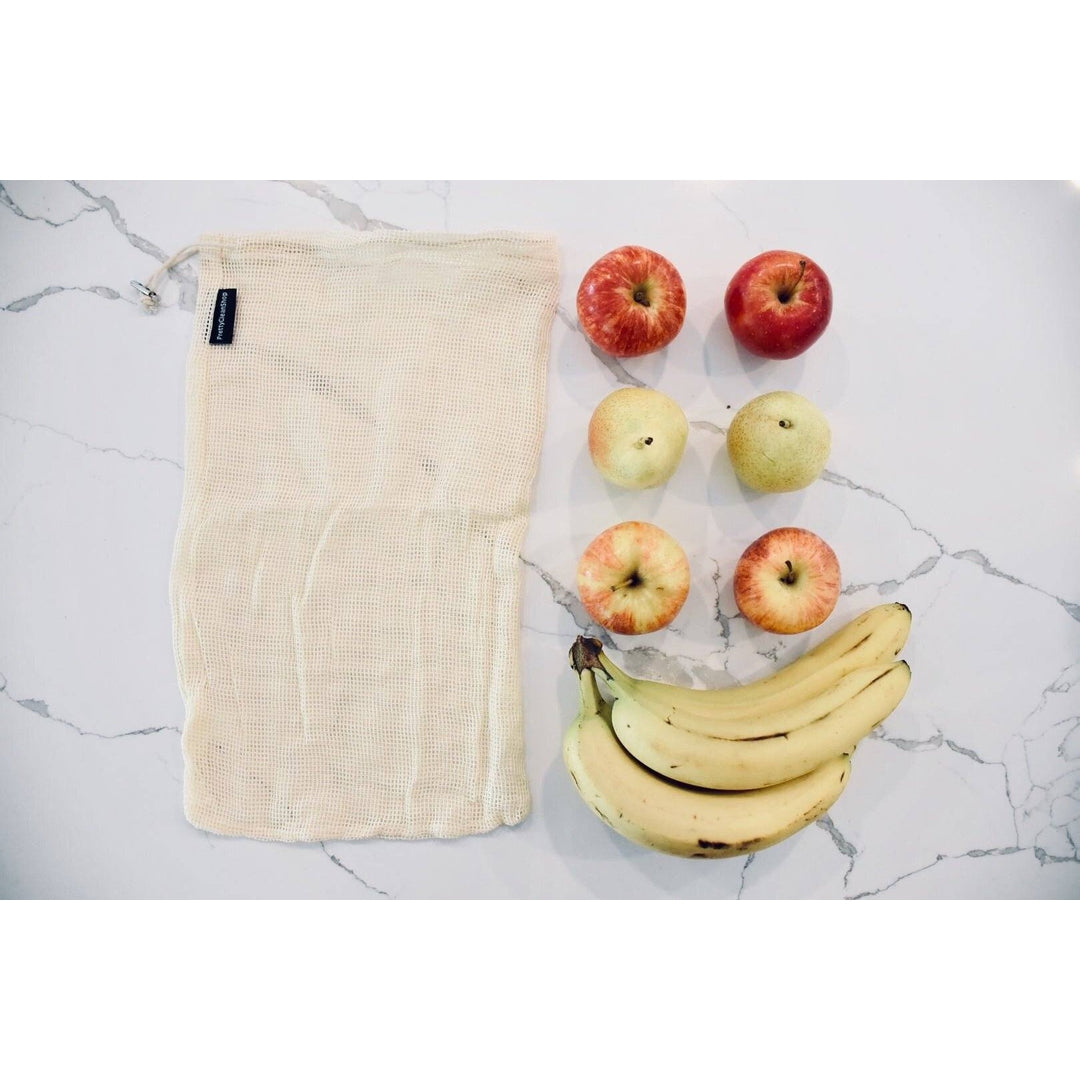 Grocery & Produce bags - Cotton Mesh Bags Pretty Clean Living Large single Prettycleanshop