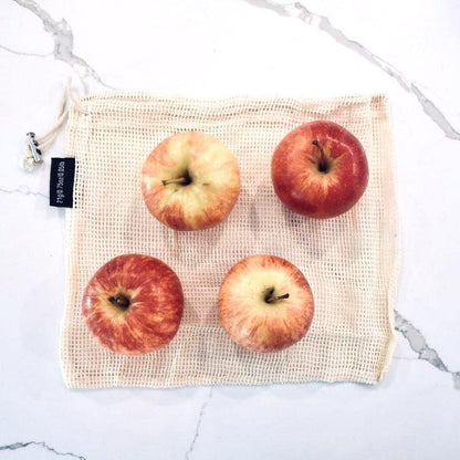 Grocery & Produce bags - Cotton Mesh Bags Pretty Clean Living Small single Prettycleanshop
