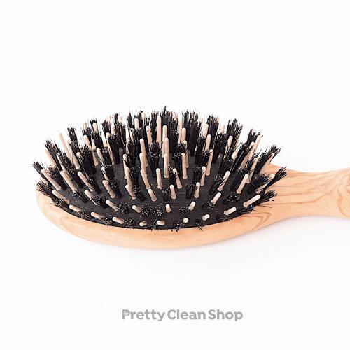 Hairbrush Luxury Olivewood with Maple Pins by Redecker Hair Redecker Prettycleanshop