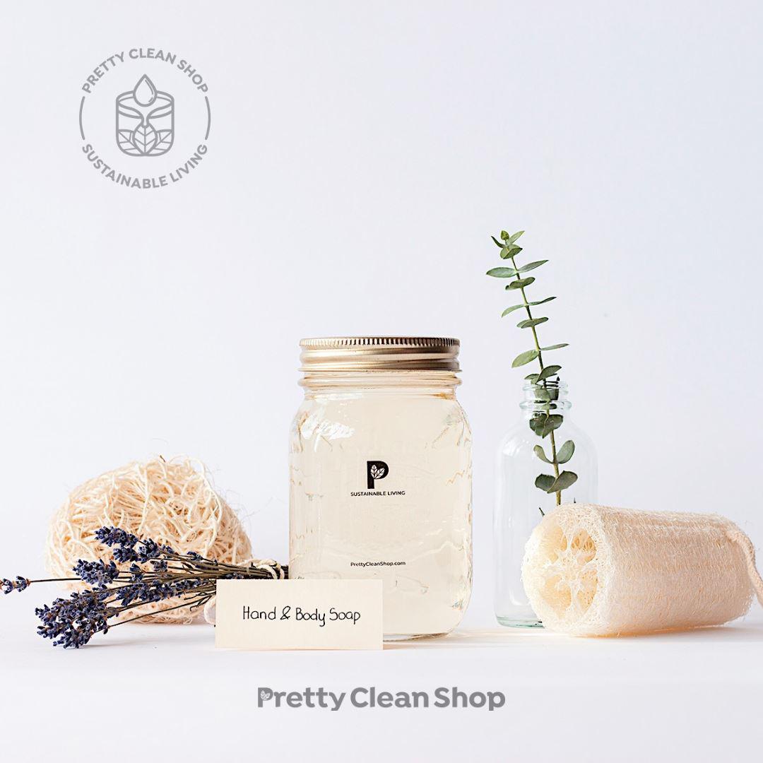 Hand and Body Soap - Lavender and Eucalyptus Bathroom Pure Prettycleanshop