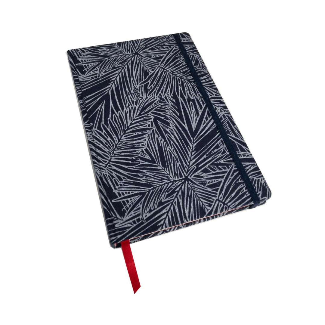 Handmade Hardcover Fabric Notebook Living Catalina Sanchez Palm Leaves - Journal Prettycleanshop