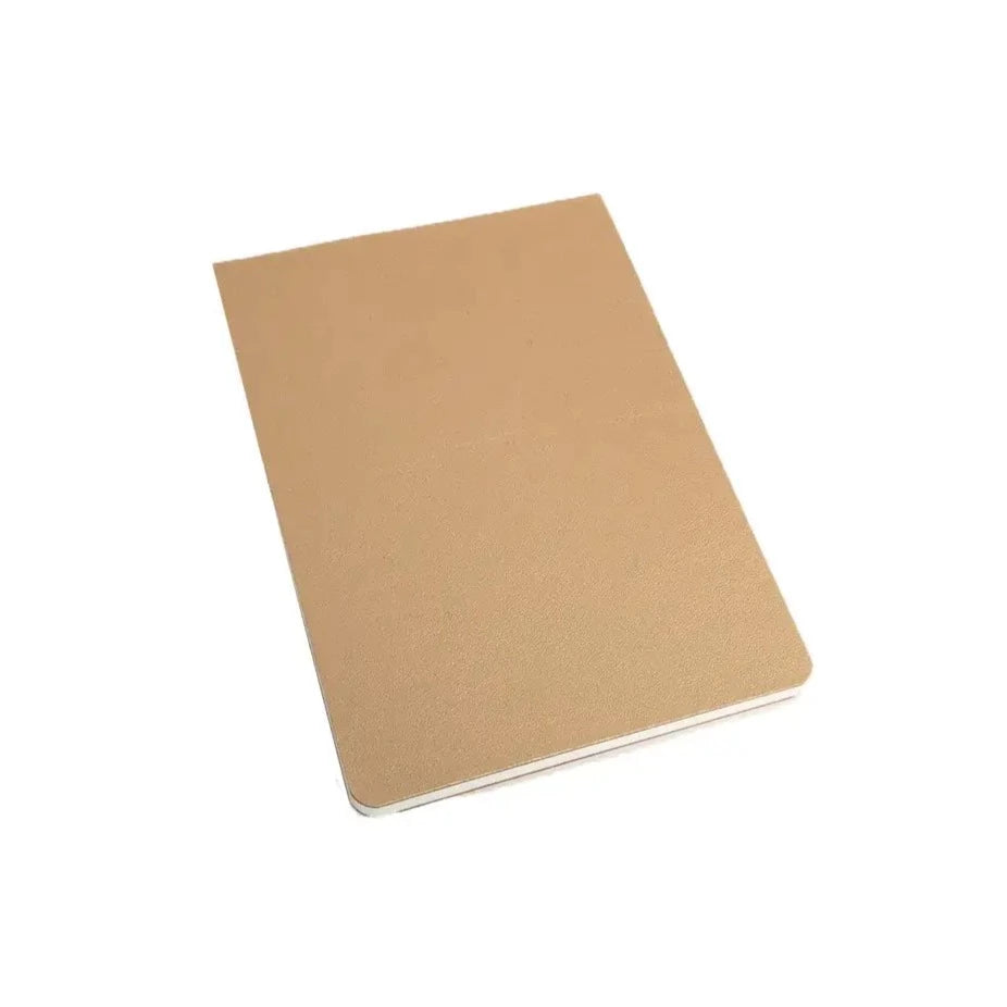 Handmade Notebook - Soft Cover Vegan Leather Living Catalina Sanchez Gold - Pocket Prettycleanshop