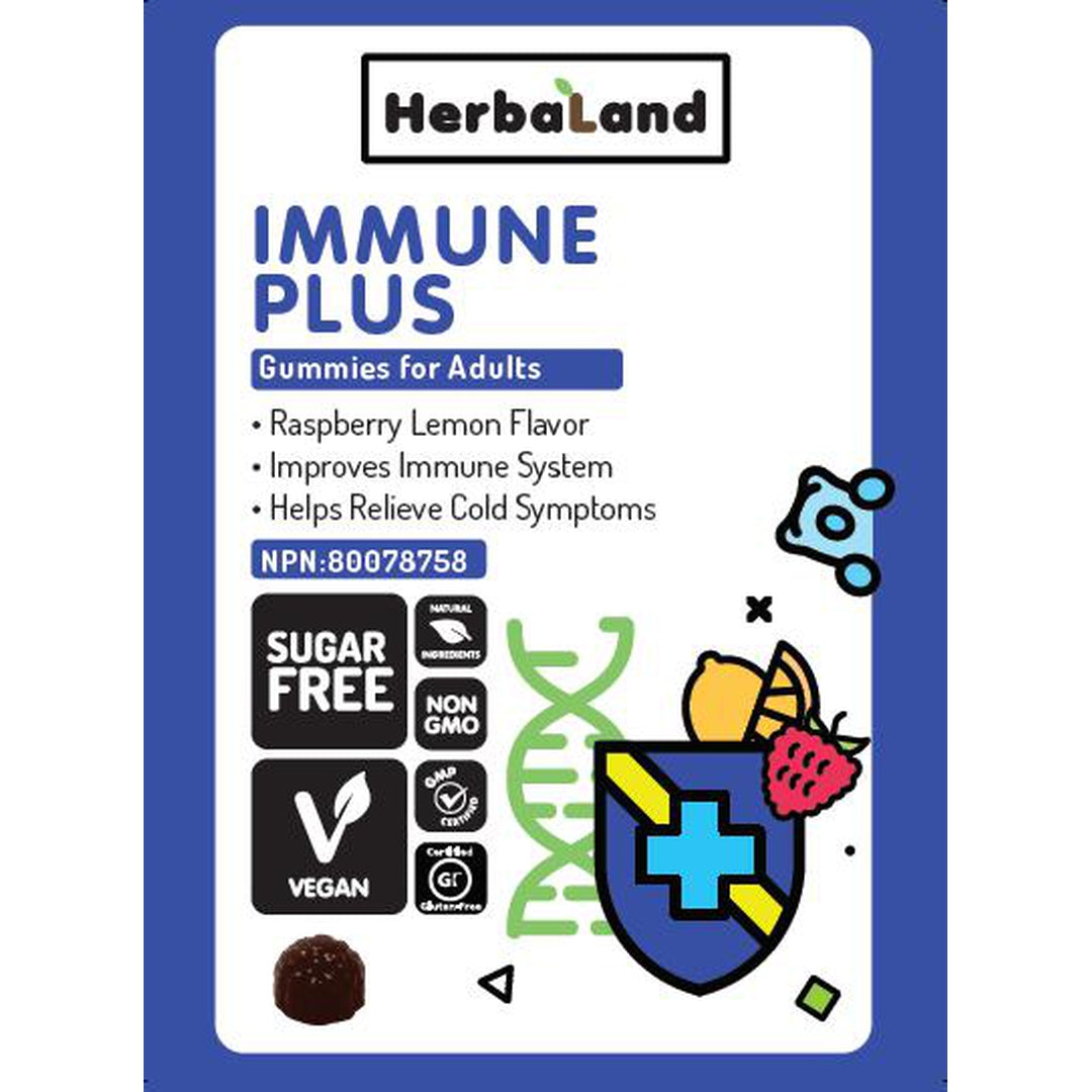 Immune plus gummies for adults (Sugar-Free) Wellness Herbaland Prettycleanshop