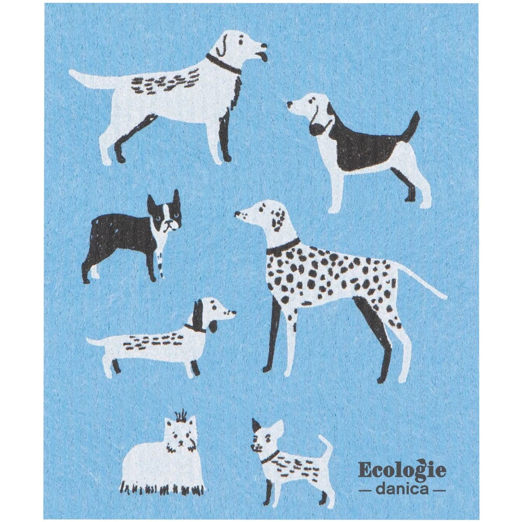 Reusable Swedish Sponges - Animals - by Ecologie Kitchen Now Designs Dog Days Prettycleanshop