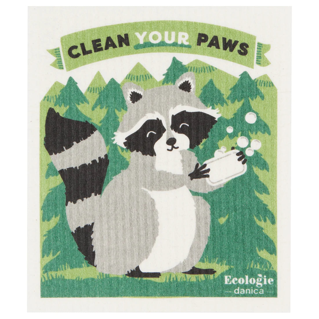 Reusable Swedish Sponges - Animals - by Ecologie Kitchen Now Designs Clean Your Paws Prettycleanshop