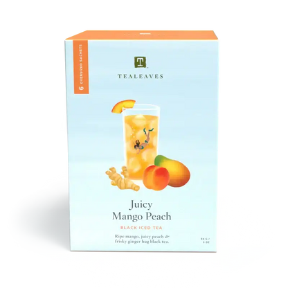 Juicy Mango Peach - Black Iced Tea Sachets - by TEALEAVES Kitchen Tea Leaves Prettycleanshop