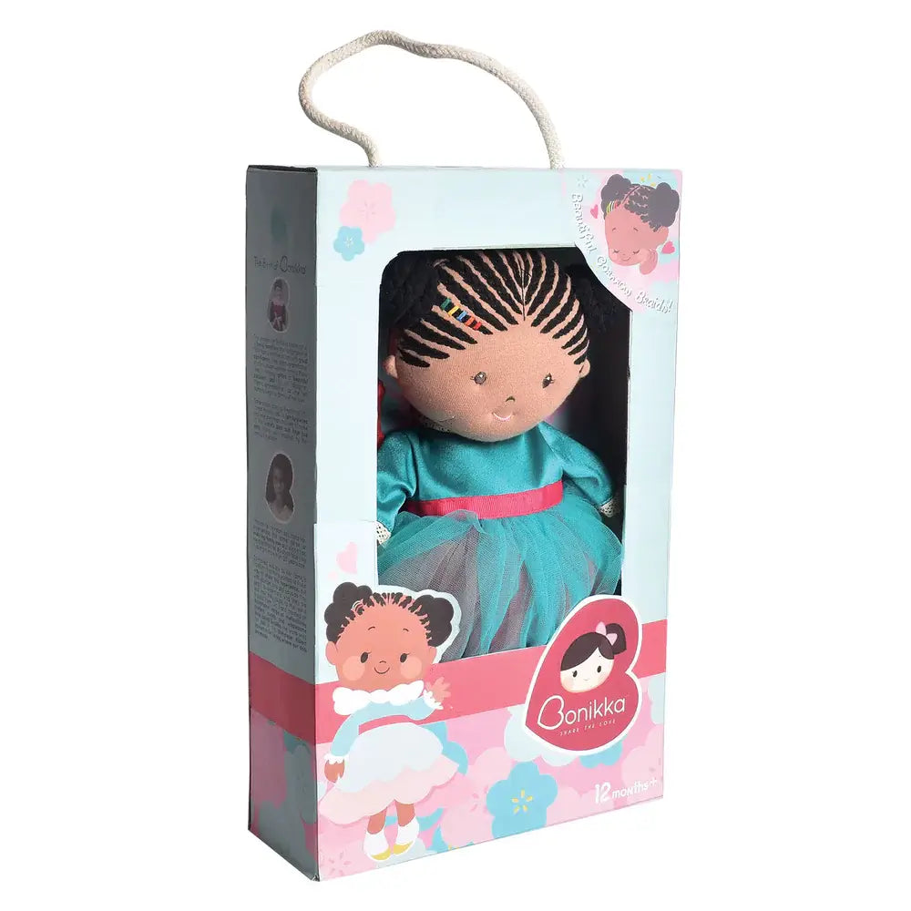 Kessie - Dark Skin Bonikka Doll with Additonal Dress with Box Kids Tikiri Toys Prettycleanshop