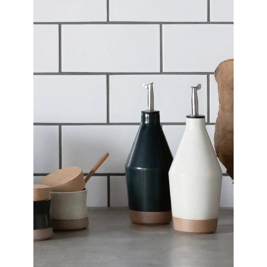 Kinto Ceramic Lab Oil Bottle - BLACK 300ml Kitchen Kinto Prettycleanshop