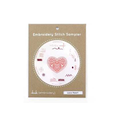 Embroidery Stitch Sampler - Lace Heart Arts & Crafts Kiriki Press Prettycleanshop