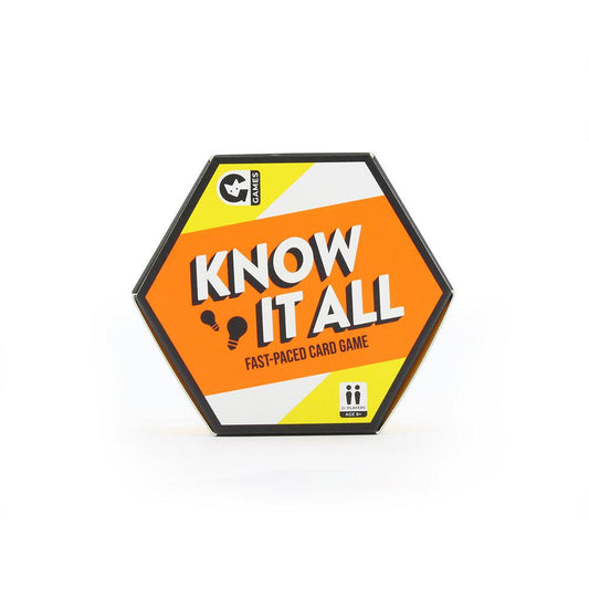 Know It All Hexagon Card Game Games Ginger Fox Prettycleanshop