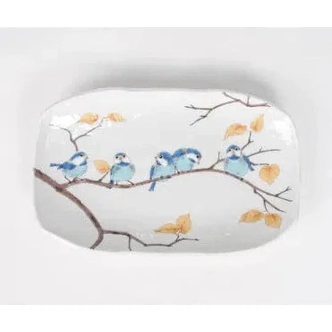 Kutani Ware Chickadees Japanese Porcelain Plate Kitchen Japanese Porcelain Prettycleanshop