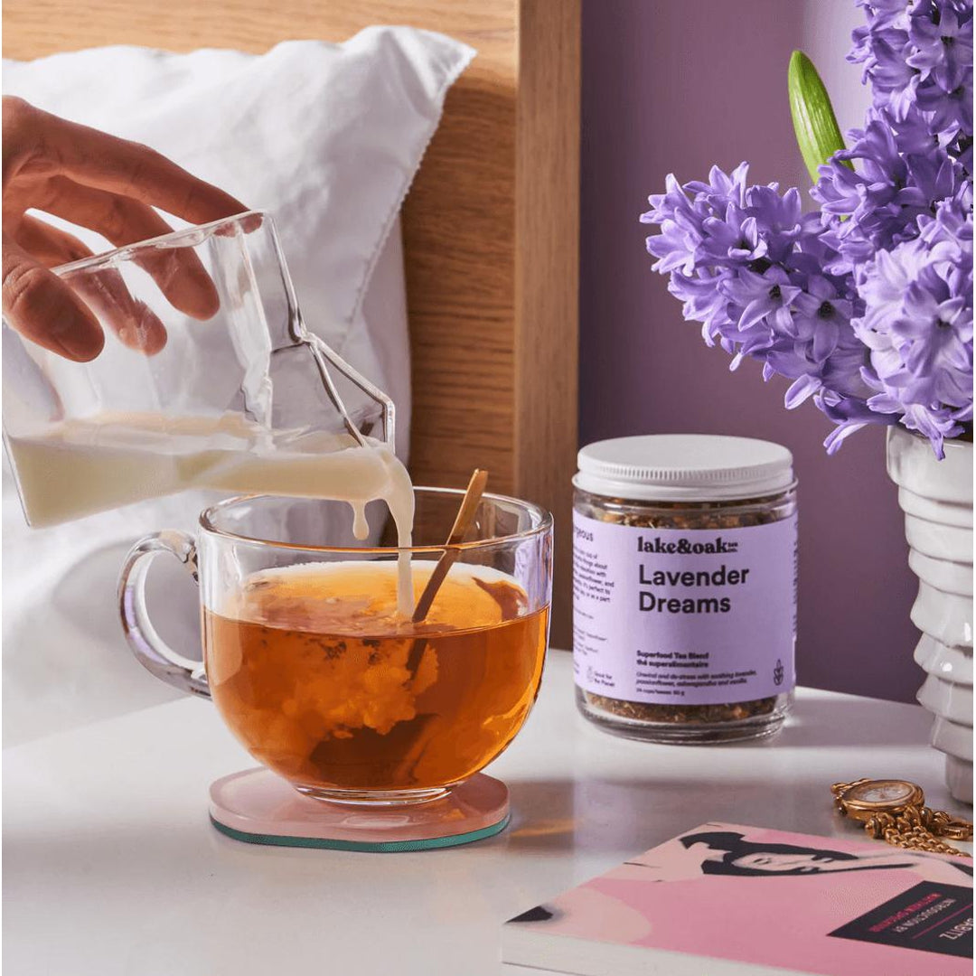 Lavender Dreams by Lake & Oak Tea Co. Wellness Lake & Oak 24 cups REFILL in paper bag Prettycleanshop