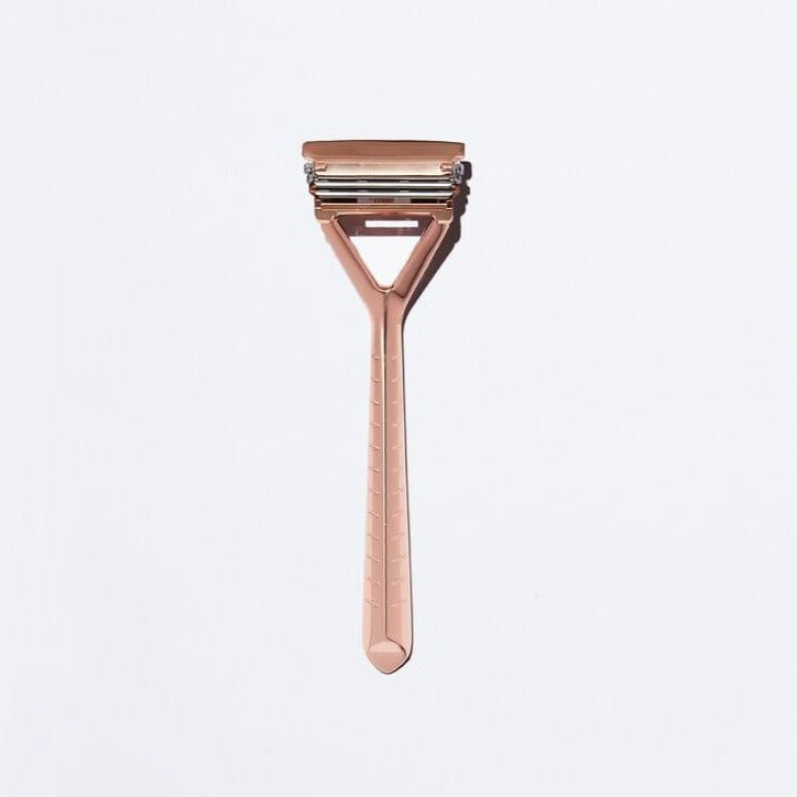 Leaf Shave Razor with Pivoting Head Grooming Leafshave Rose Gold Prettycleanshop