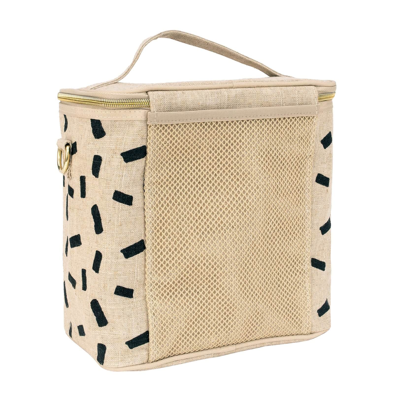 Linen Lunch Poche Bag - Confetti Block - by SoYoung on the go SoYoung Prettycleanshop