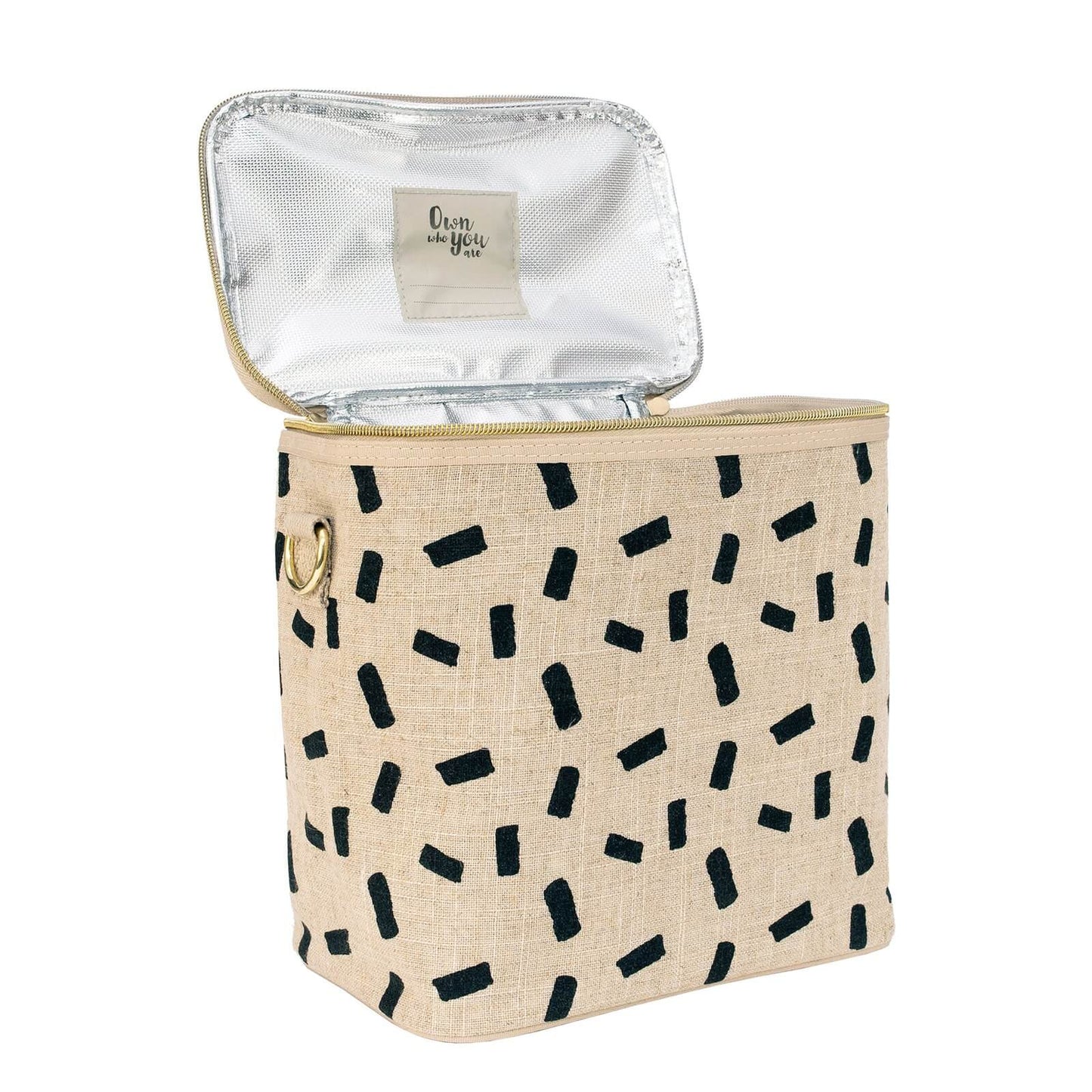 Linen Lunch Poche Bag - Confetti Block - by SoYoung on the go SoYoung Prettycleanshop