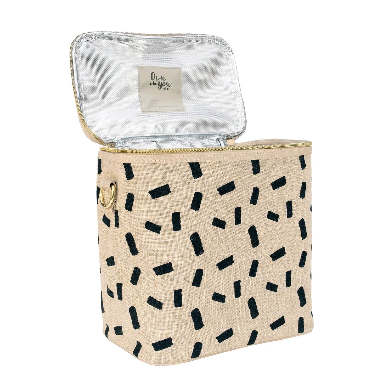 Linen Lunch Poche Bag - Confetti Block - by SoYoung on the go SoYoung Prettycleanshop