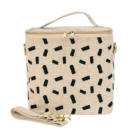 Linen Lunch Poche Bag - Confetti Block - by SoYoung on the go SoYoung Prettycleanshop