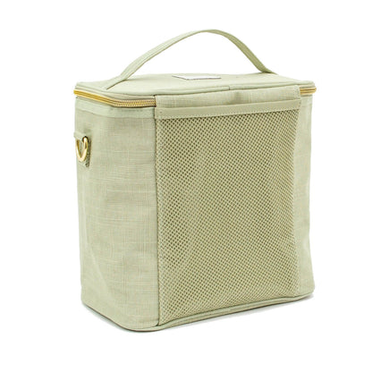 Linen Lunch Poche Bag - Sage Green - by SoYoung on the go SoYoung Prettycleanshop