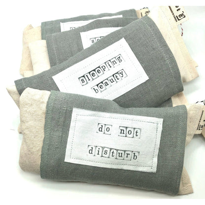 Linen Weighted Eye Pillow with flax and lavender Wellness Lot8 Prettycleanshop