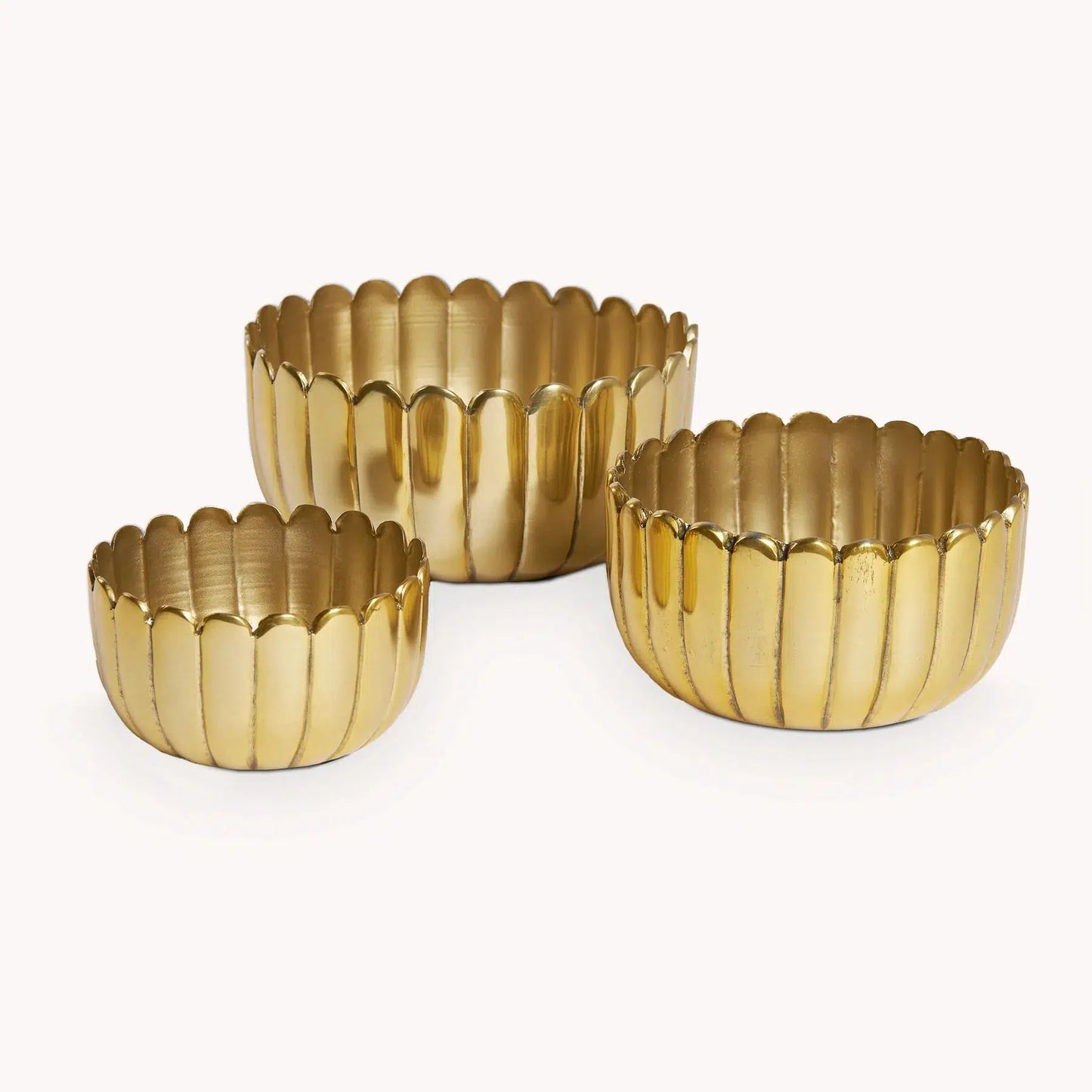 Lotus Bowl - Set of 3 - Gold Living Pokoloko Prettycleanshop