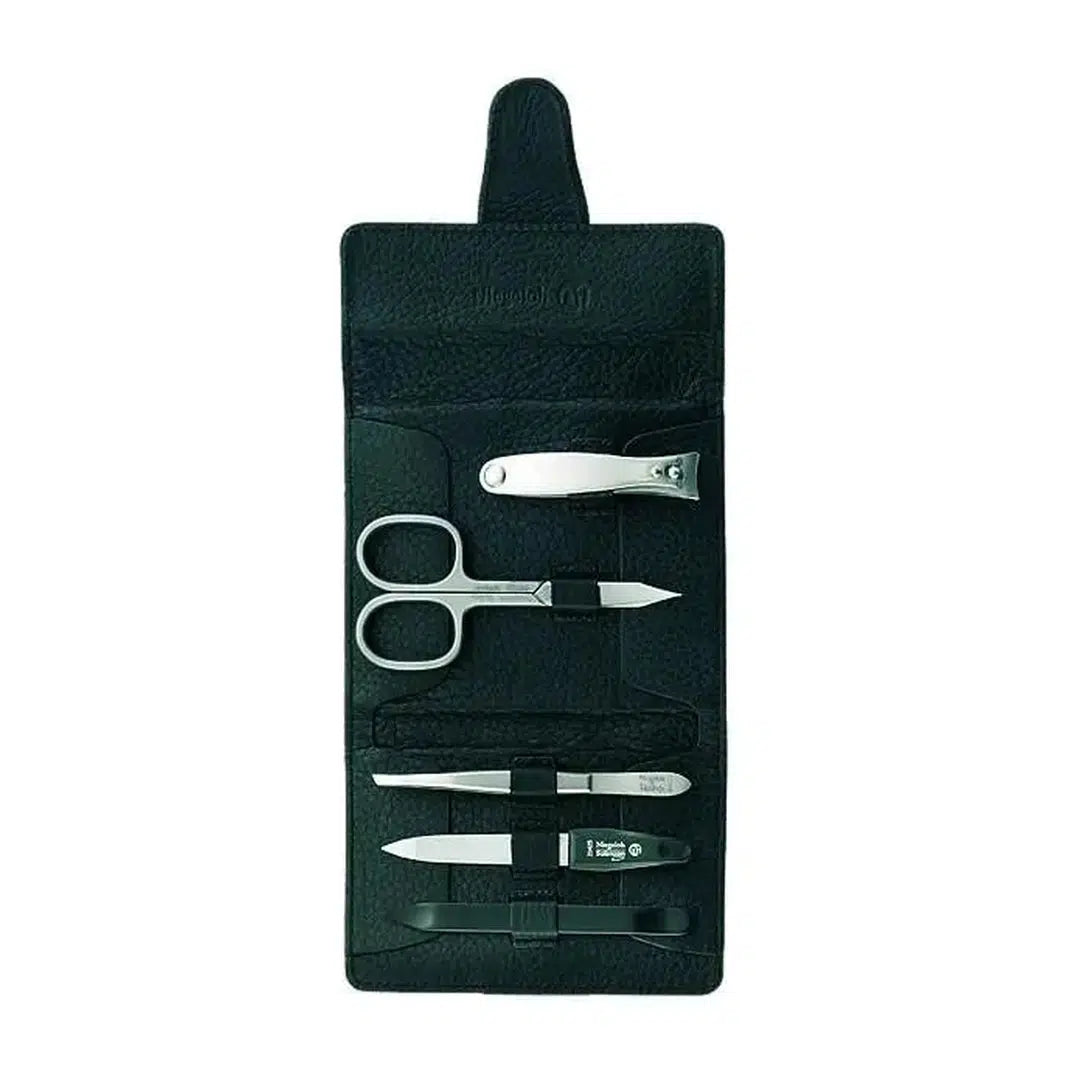 Manicure Set - Niegeloh Capri Schwarz 5pc in High Quality Leather Case Grooming Niegeloh Prettycleanshop