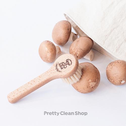 Mushroom Brush with handle by Redecker Kitchen Redecker Prettycleanshop