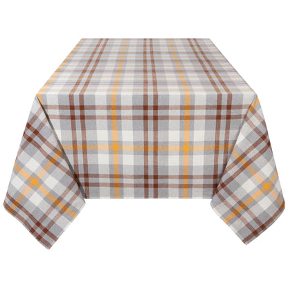 Recycled Tablecloth Second Spin Plaid Maize