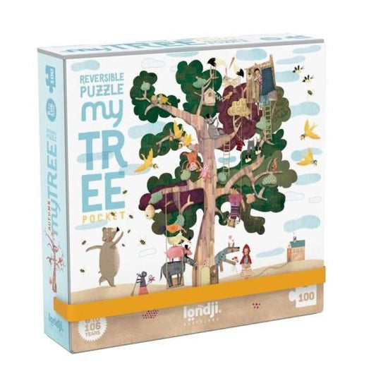 My Tree Reversible Pocket Puzzle 100pc by LONDJI Kids Londji Prettycleanshop