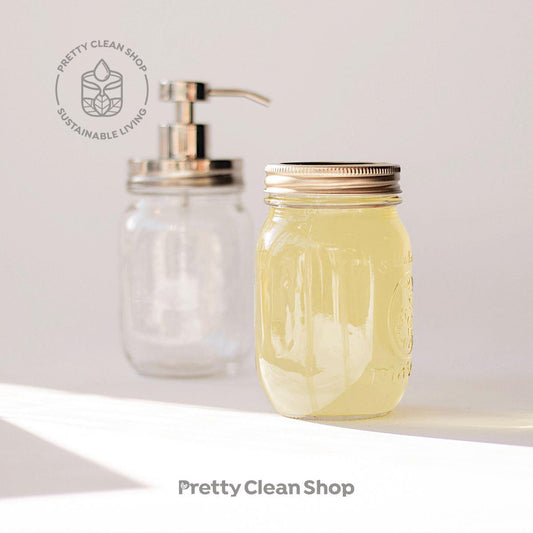 Olive Oil Foaming Hand Soap - Northern Lights Bathroom Soapstones 500ml glass jar (REFILLABLE, includes $1.25 deposit) Prettycleanshop