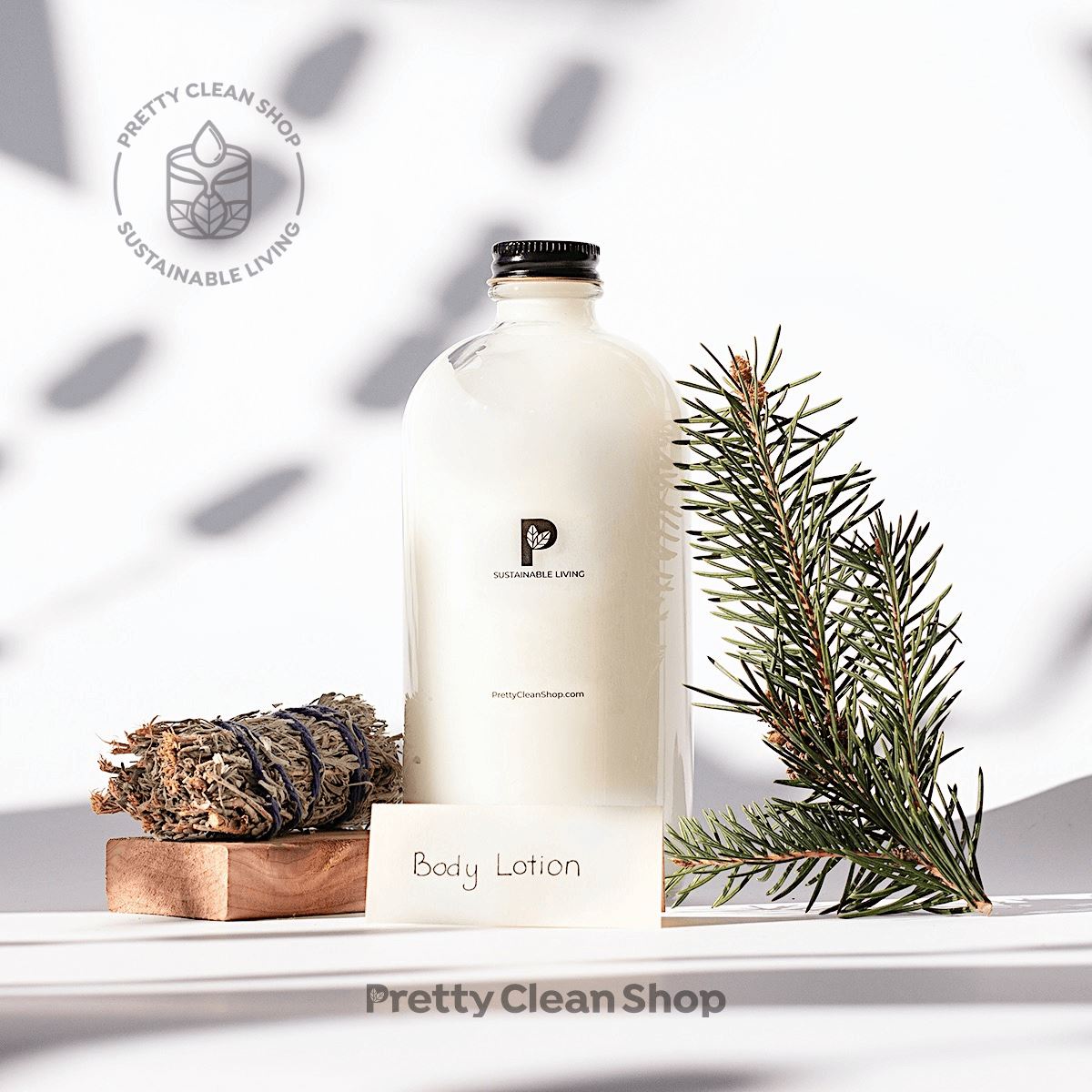 Oneka Body Lotion - Cedar & Sage Bath and Body Oneka 235ml glass bottle (REFILLABLE, includes $1.25 deposit) Prettycleanshop