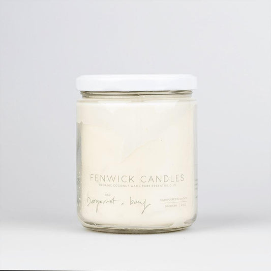Organic Coconut Wax Candle - Bergamot x Bay - Fenwick Candles Aromatherapy Fenwick Candles Large (13oz) Prettycleanshop
